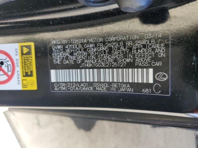 JTHBK1GG3E2125127 Lexus ES 350