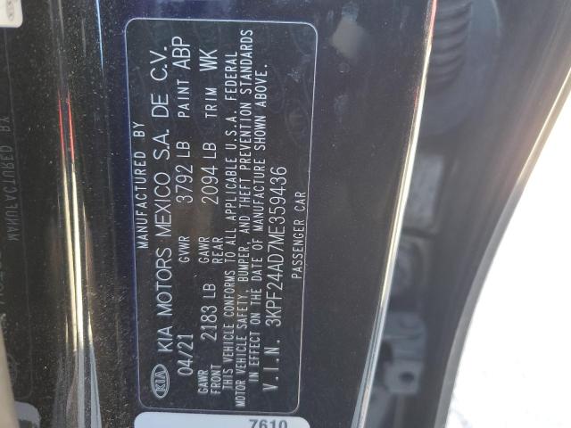 3KPF24AD7ME359436 KIA FORTE FE