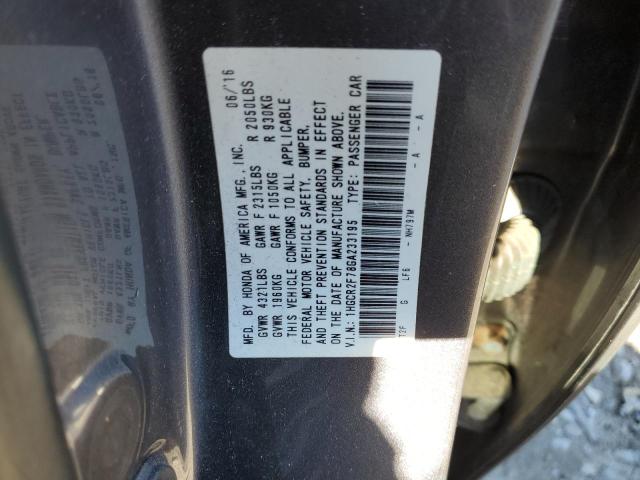 1HGCR2F78GA233195 Honda ACCORD EX