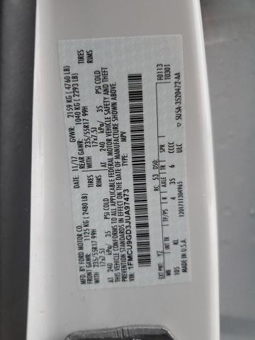 1FMCU9GD3JUA97473 Ford ESCAPE SE