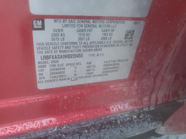 LRBFXASA0HD239455 Buick Envision Preferred