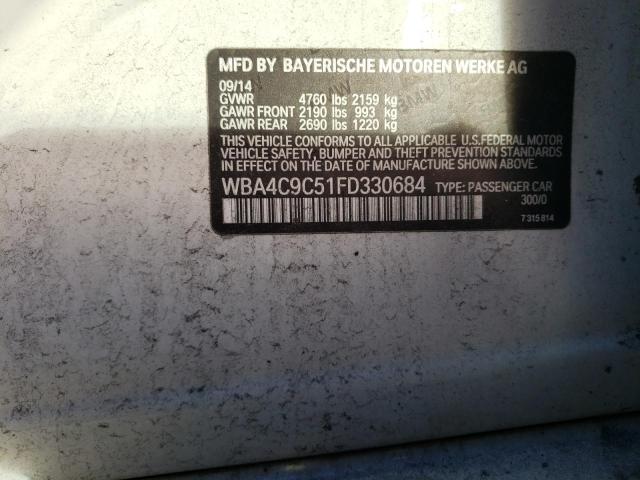 WBA4C9C51FD330684 BMW 428 Xi Gran Coupe Sulev