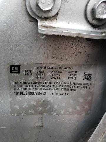 1G1BE5SM9G7286903 Chevrolet CRUZE LT
