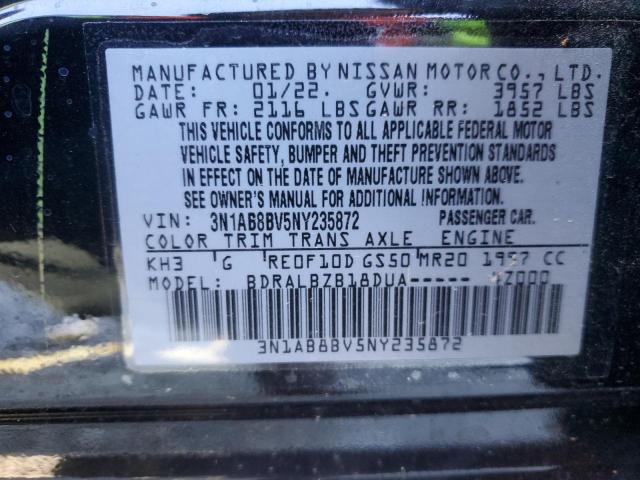 3N1AB8BV5NY235872 Nissan SENTRA S