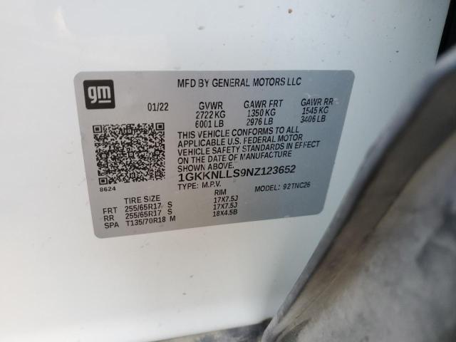 1GKKNLLS9NZ123652 GMC Acadia At4
