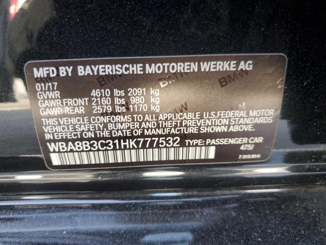 WBA8B3C31HK777532 BMW 340 I