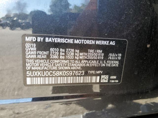 5UXKU0C58K0S97623 BMW X6 Sdrive35i