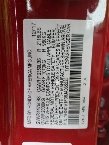 1HGCV1F36JA065535 Honda Accord Sport