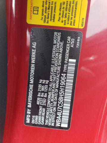 WBA4U7C58H5H19064 BMW 430I