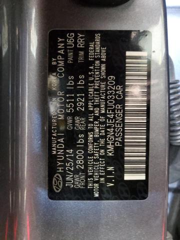 KMHGN4JE4FU033209 Hyundai Genesis 3.8l