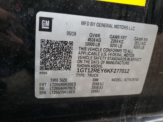 1GT12REY6KF277012 GMC Sierra K2500 Slt