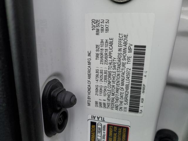 5J6RW2H88LL045972 Honda CR-V EXL