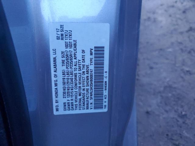 5FNRL5H35HB008747 Honda ODYSSEY SE