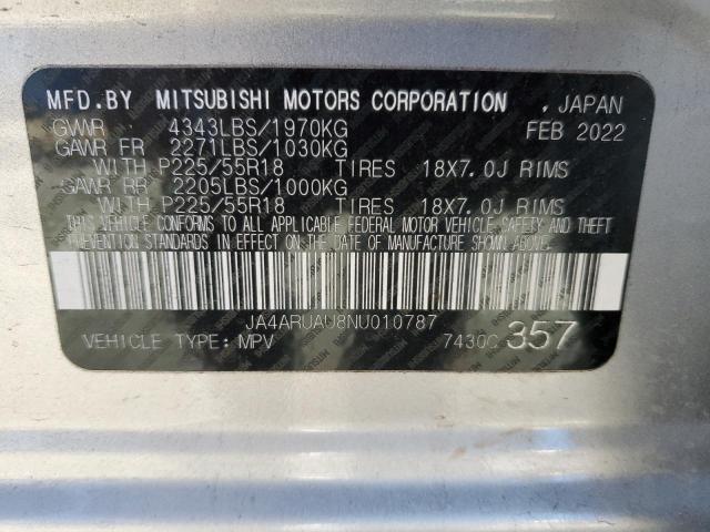 JA4ARUAU8NU010787 Mitsubishi Outlander Sport Es