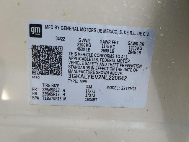 3GKALYEV2NL220642 GMC Terrain At4