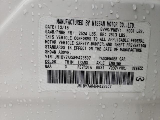 JN1BV7AR4FM423507 Infiniti Q50 BASE