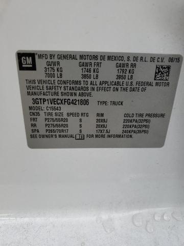 3GTP1VECXFG421806 GMC Sierra C1500 Slt