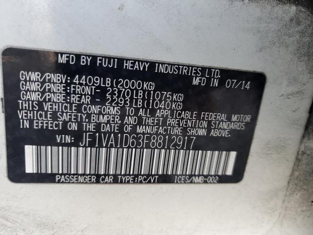 JF1VA1D63F8812917 Subaru Wrx Premium