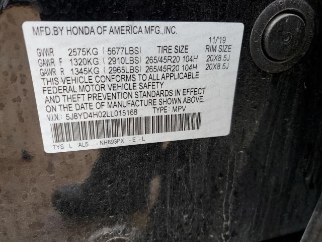 5J8YD4H02LL015168 Acura MDX A-SPEC