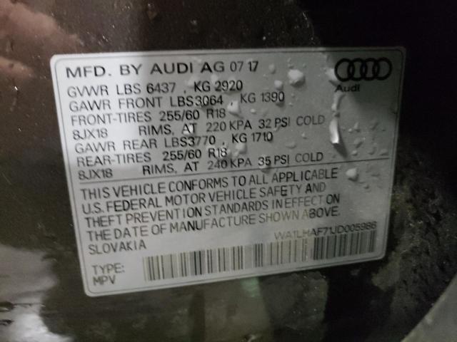 WA1LHAF71JD005986 Audi Q7 Premium Plus