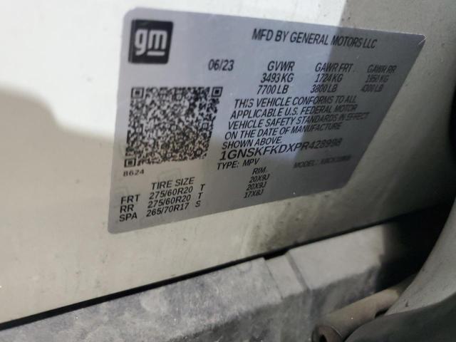 1GNSKFKDXPR428998 Chevrolet Suburban K1500 Premier