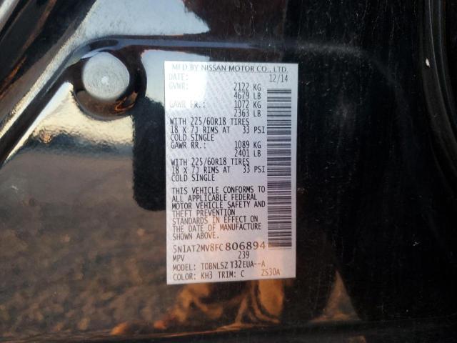 5N1AT2MV8FC806894 Nissan ROGUE S