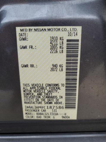 1N4AL3AP4FC187586 Nissan ALTIMA 2.5