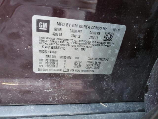 KL4CJ1SB6JB532125 Buick Encore Sport Touring
