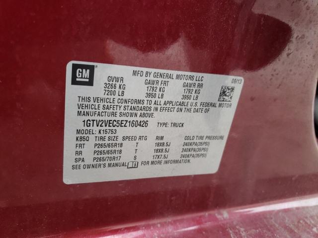 1GTV2VEC5EZ160426 GMC Sierra K1500 Slt