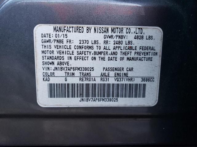 JN1BV7AP6FM339025 Infiniti Q50 BASE
