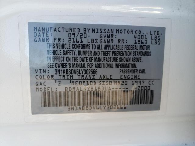 3N1AB8DV6LY302666 Nissan SENTRA SR