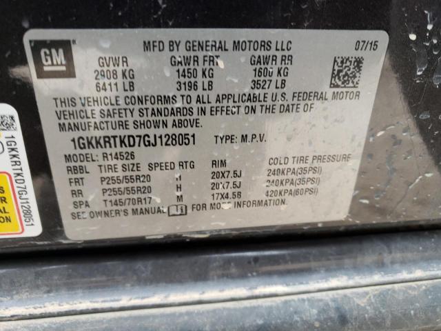 1GKKRTKD7GJ128051 GMC Acadia Denali