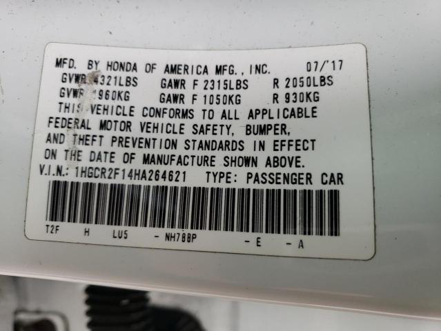 1HGCR2F14HA264621 Honda Accord Sport Special Edition