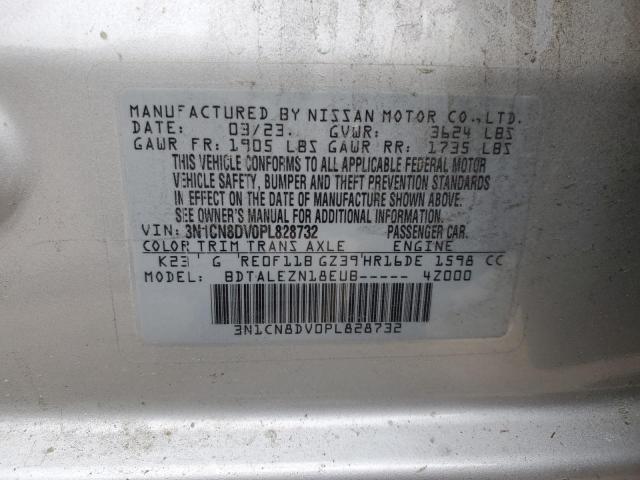 3N1CN8DV0PL828732 Nissan VERSA S