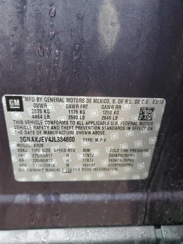 3GNAXJEV4JL334800 Chevrolet EQUINOX LT