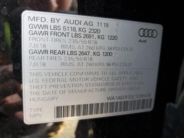 WA1AECF32L1039478 Audi Q3 PREMIUM