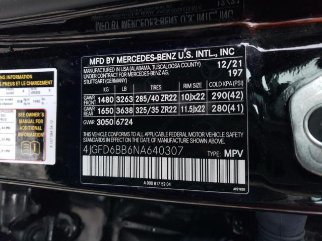 4JGFD6BB6NA640307 Mercedes-Benz Gle Coupe Amg 53 4matic
