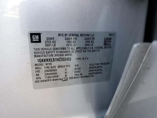 1GKKNXLS1HZ303459 GMC Acadia Denali