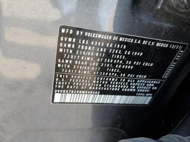 3VVDX7B29NM048462 Volkswagen TAOS S