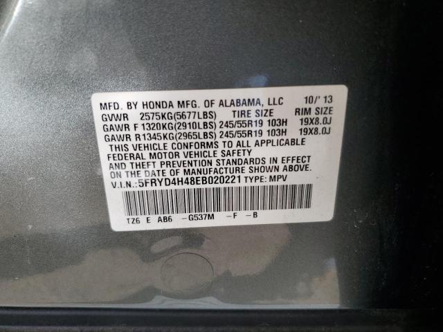 5FRYD4H48EB020221 Acura Mdx Technology