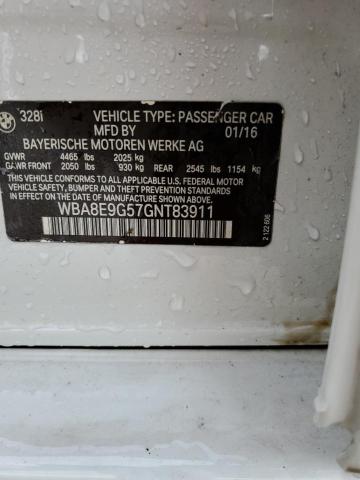 WBA8E9G57GNT83911 BMW 328 I Sulev