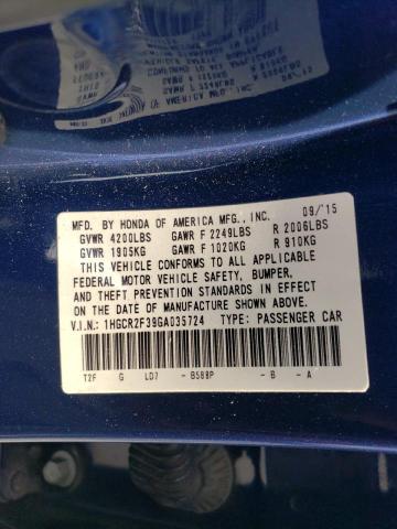 1HGCR2F39GA035724 Honda ACCORD LX