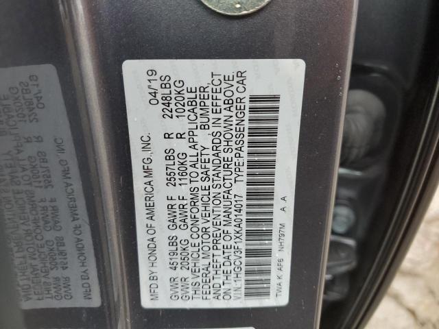 1HGCV3F1XKA014017 Honda ACCORD HYBRID