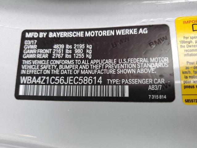WBA4Z1C56JEC58614 BMW 430I