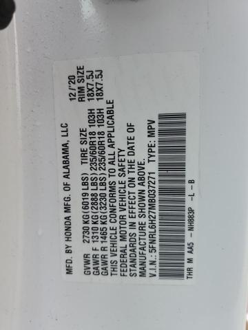 5FNRL6H27MB037271 Honda ODYSSEY LX