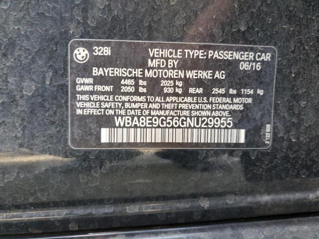 WBA8E9G56GNU29955 BMW 328 I Sulev
