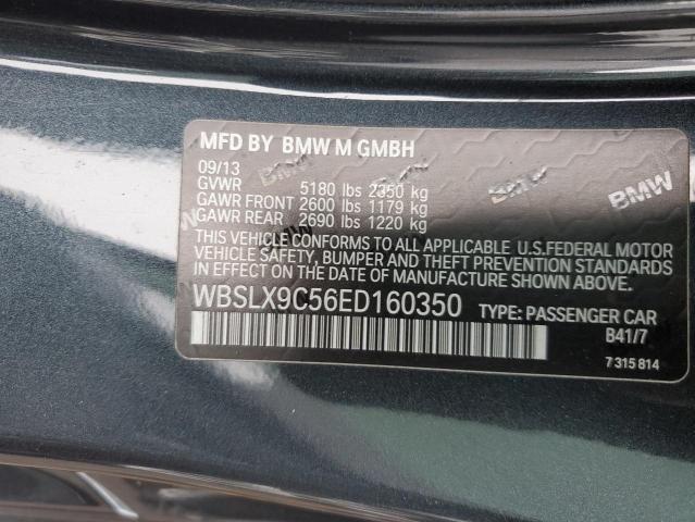 WBSLX9C56ED160350 BMW M6