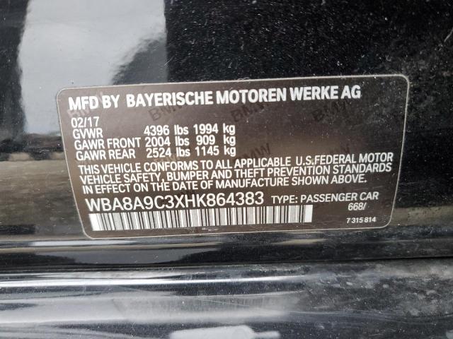 WBA8A9C3XHK864383 BMW 320 I