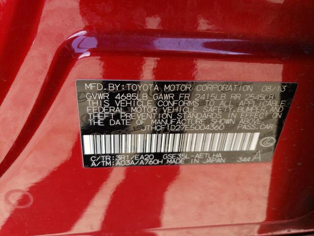JTHCF1D27E5004360 Lexus IS 250