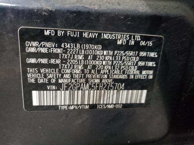 JF2GPAMC5FH275704 Subaru Xv Crosstrek 2.0 Limited